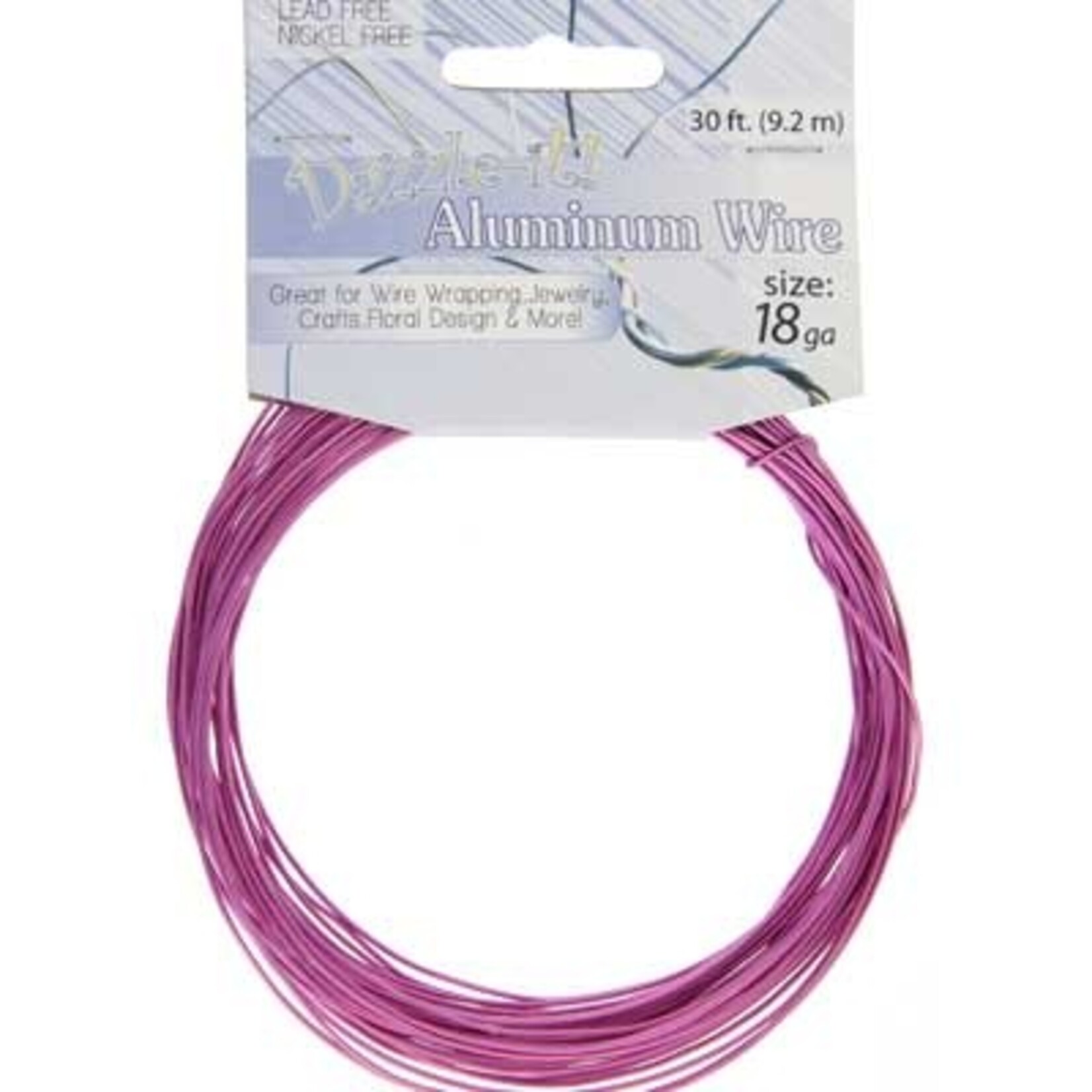 Aluminum Jewelry Wire 30 feet 18 Guage (1.2mm)