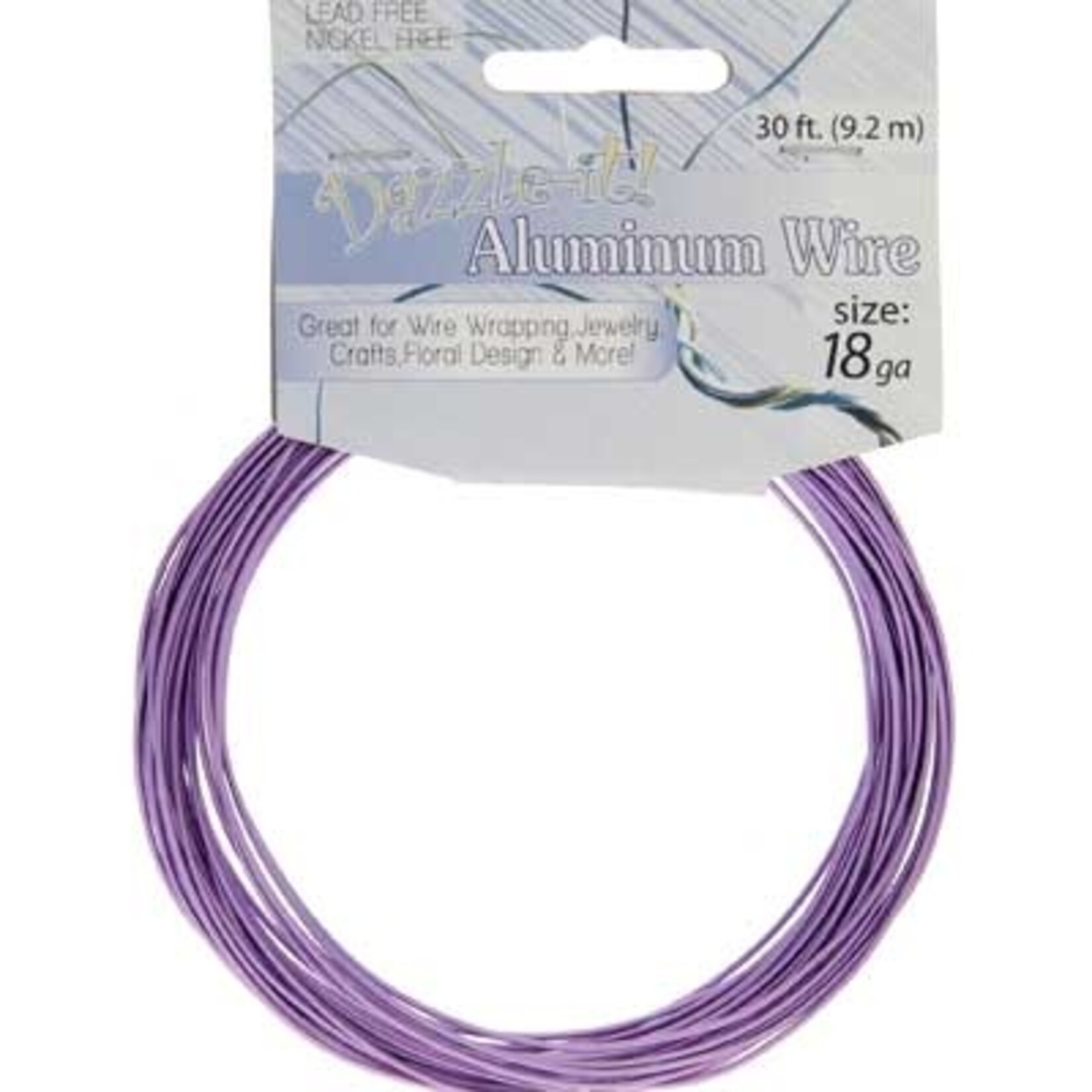 Aluminum Jewelry Wire 30 feet 18 Guage (1.2mm)