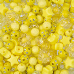 Craft Beads Star Mix 70g (apx 260pcs) Yellow
