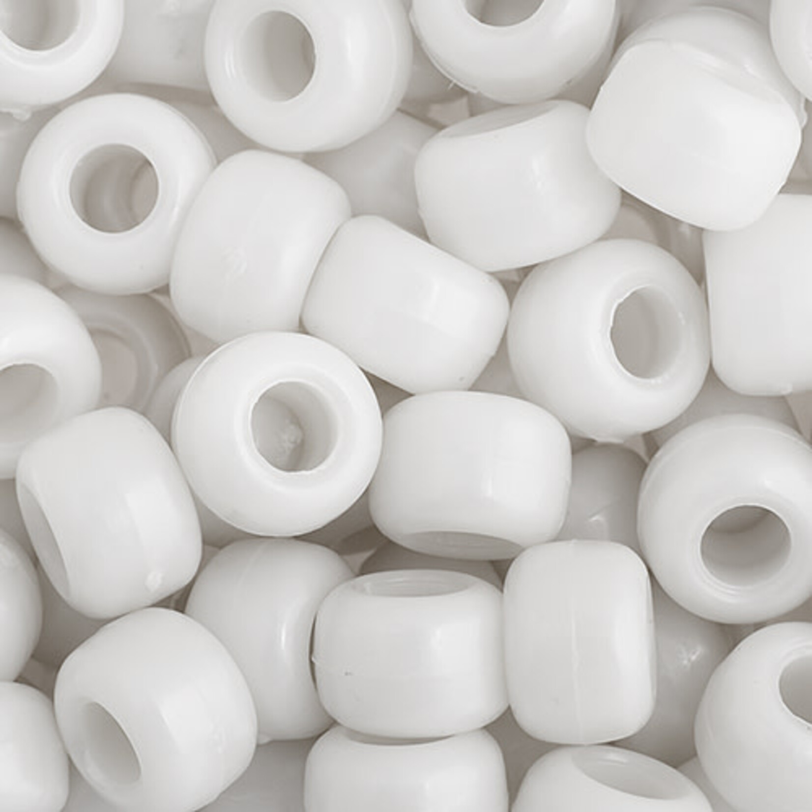 Crowbeads 9mm (60pcs) White Opaque