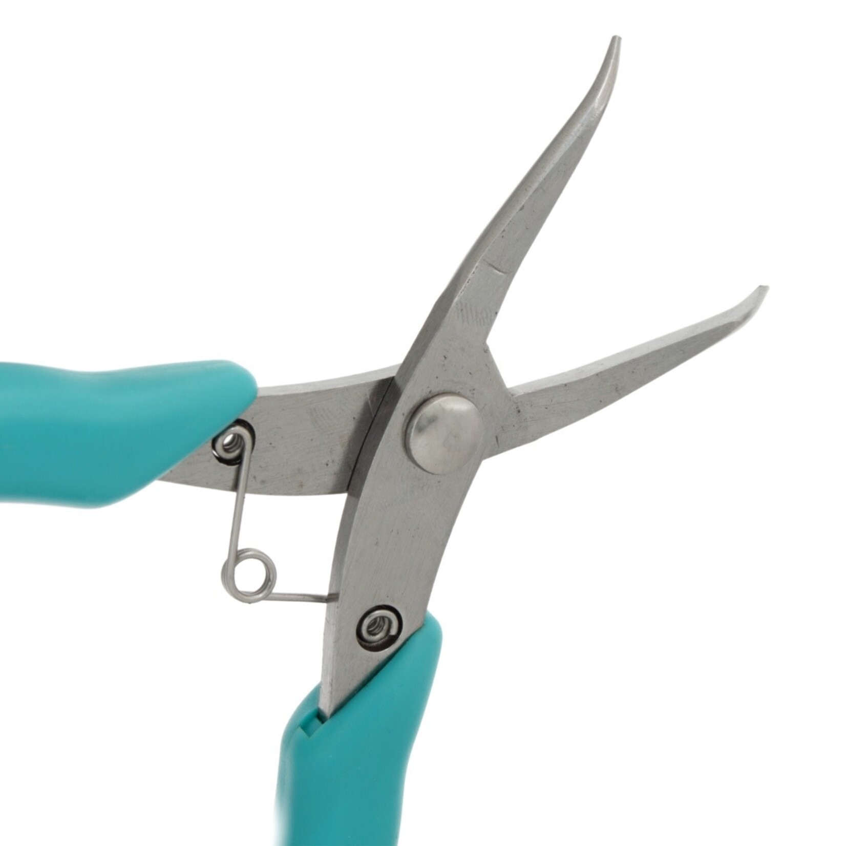 Dazzle-It Japanese Style Pliers Green & Silver 5.5 Inches Bent Nose