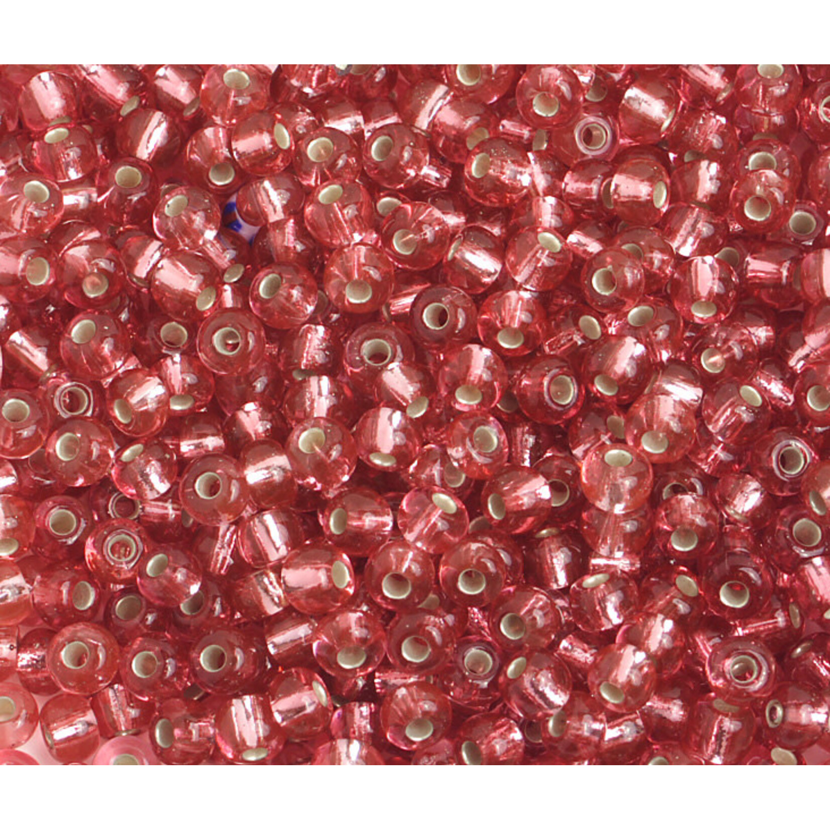 Ponybead  (500 grams) 6/0 Silverlined Pink Natural