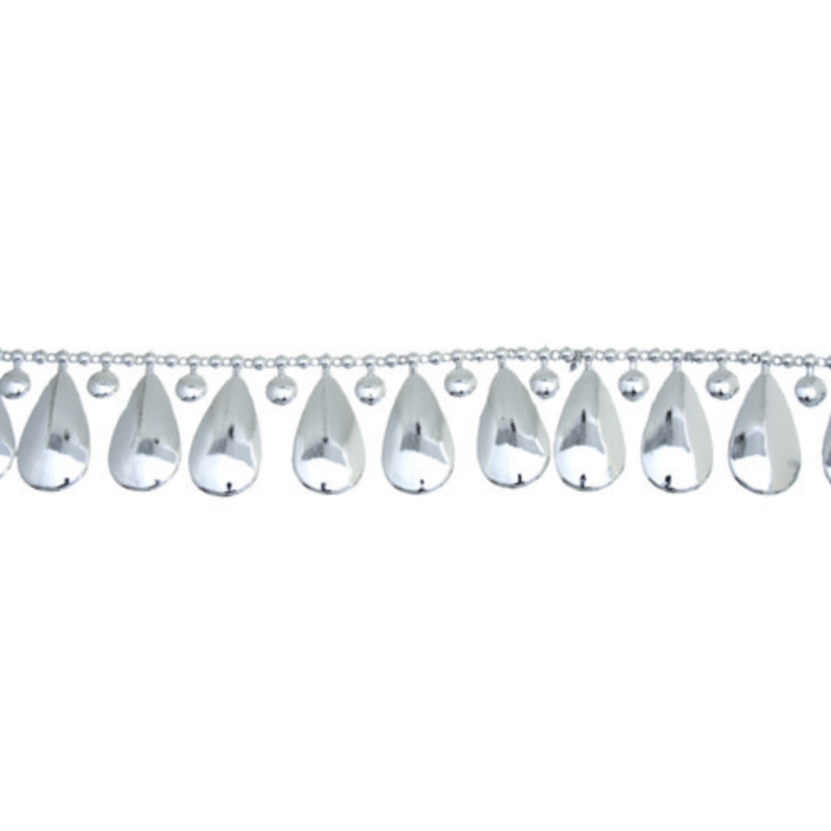 Trimming Plastic Silver 35mm Drop/Ball