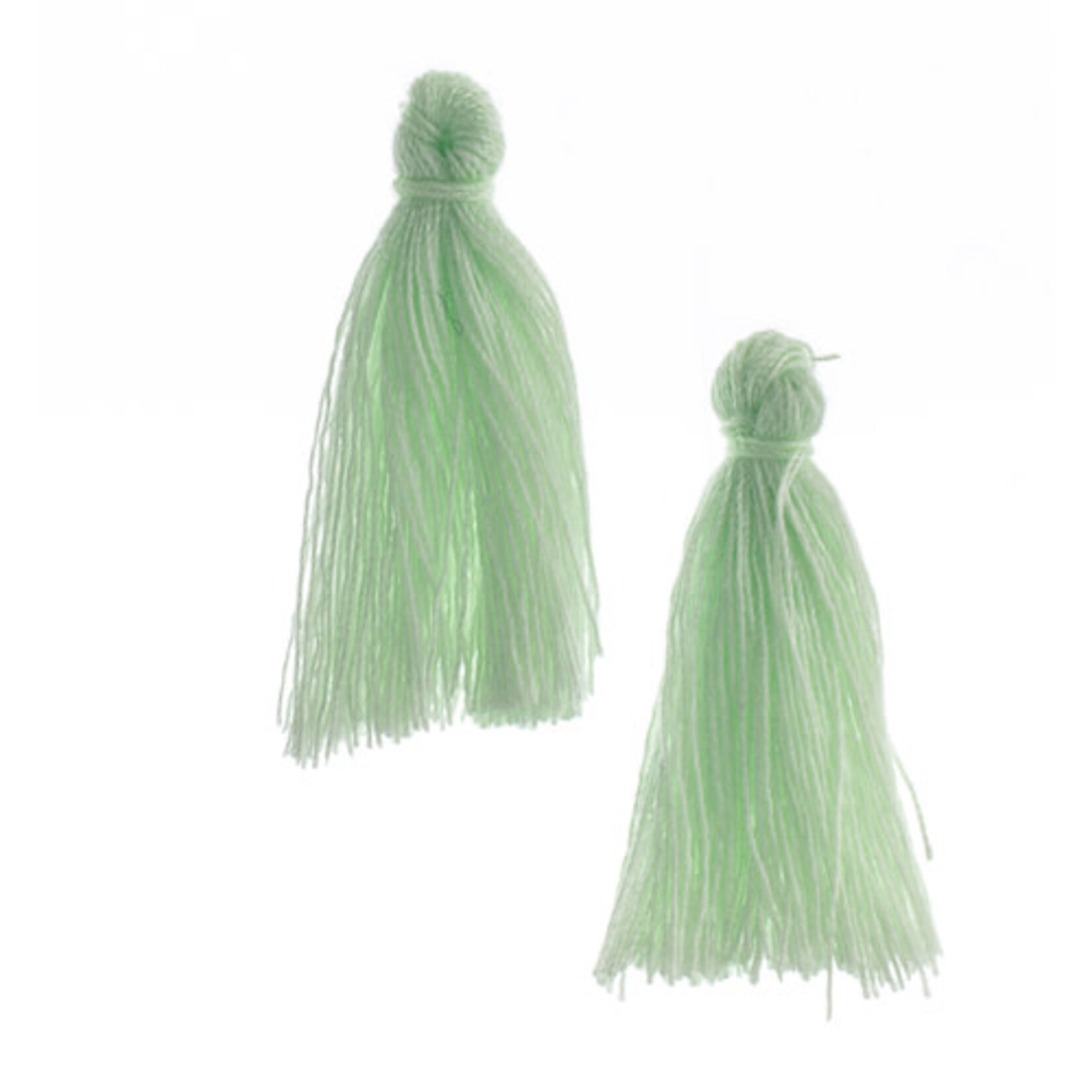 Cotton Tassels (20pcs) 1in Seafoam
