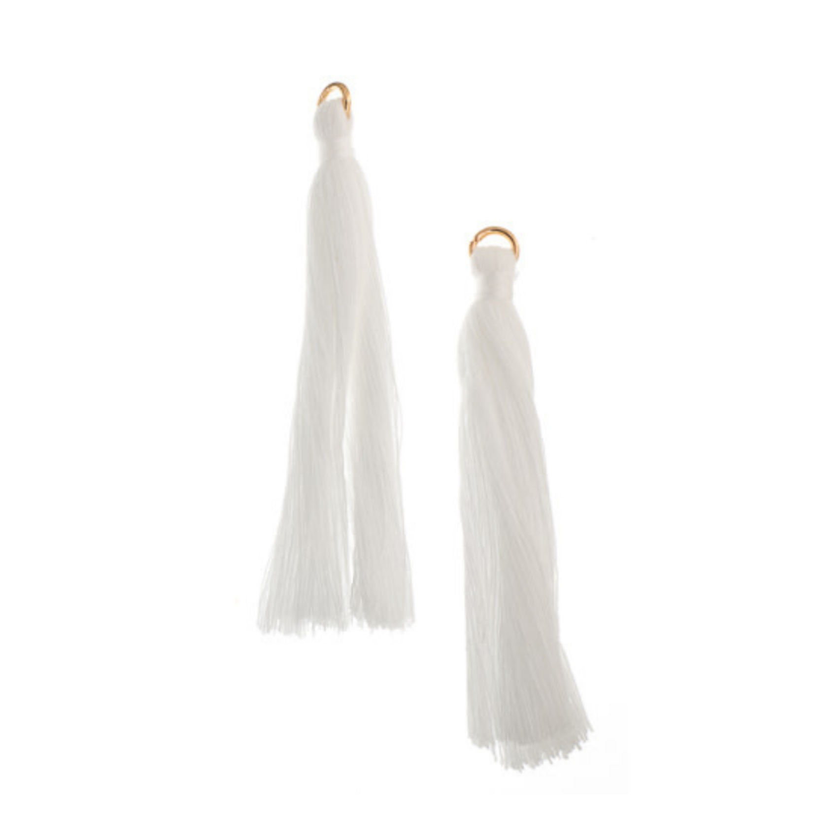 Cotton Tassels 2.25cm  (10 pieces) White