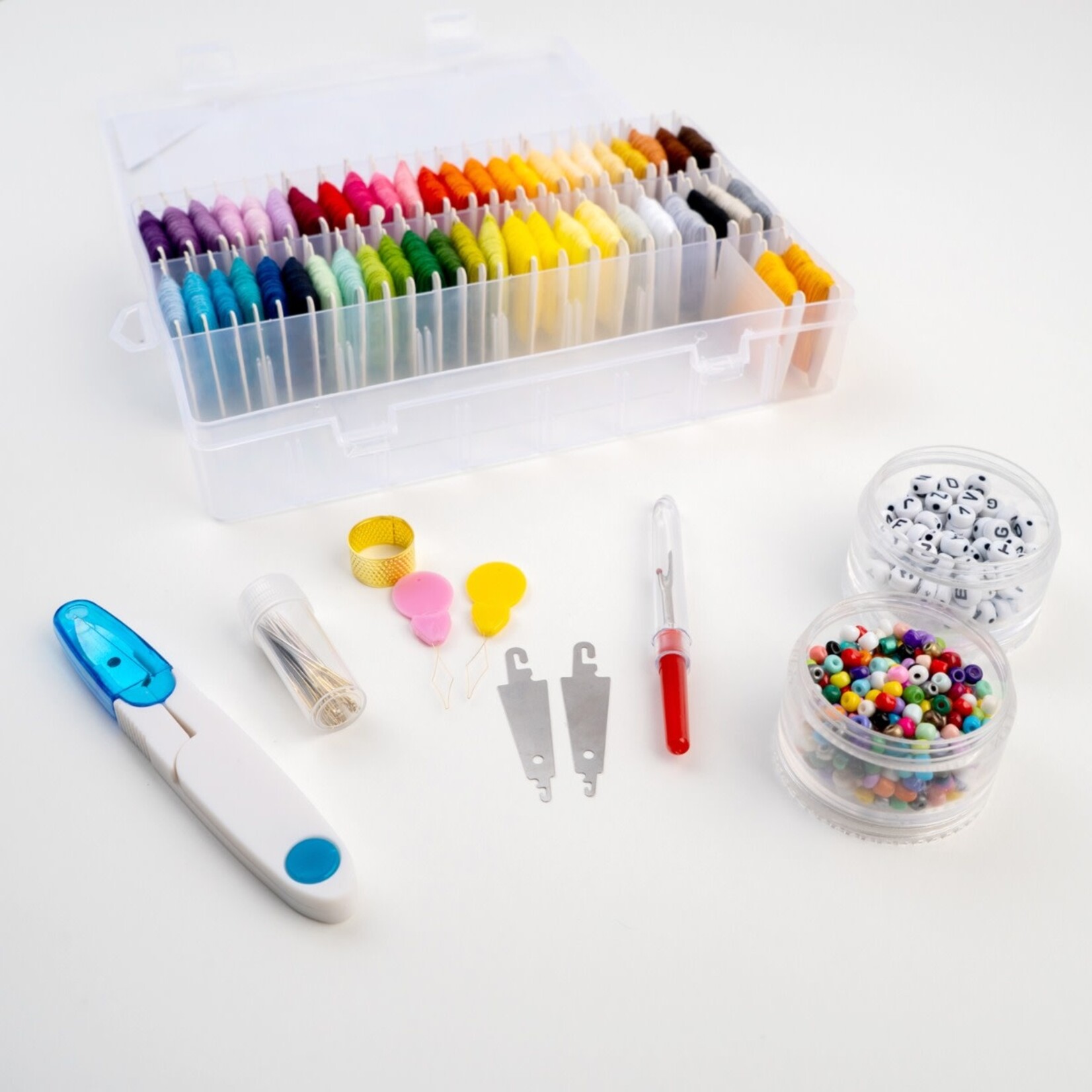 Embroidery Kit Thread/Tools/Beads