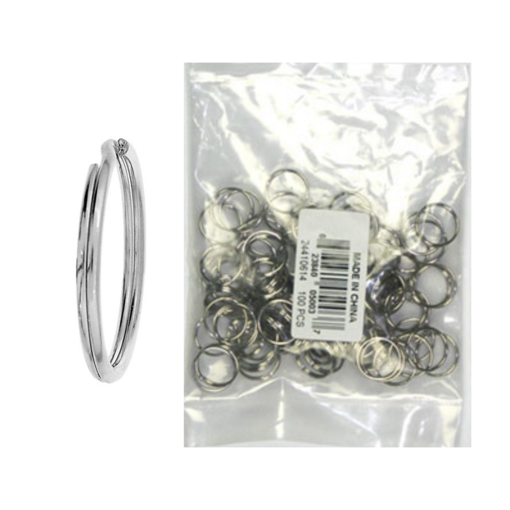 Split Rings 12mm Nickel 100pcs