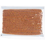 Sequin 6mm Round Trim Orange Hologram (15mm Wide) apx 20yd