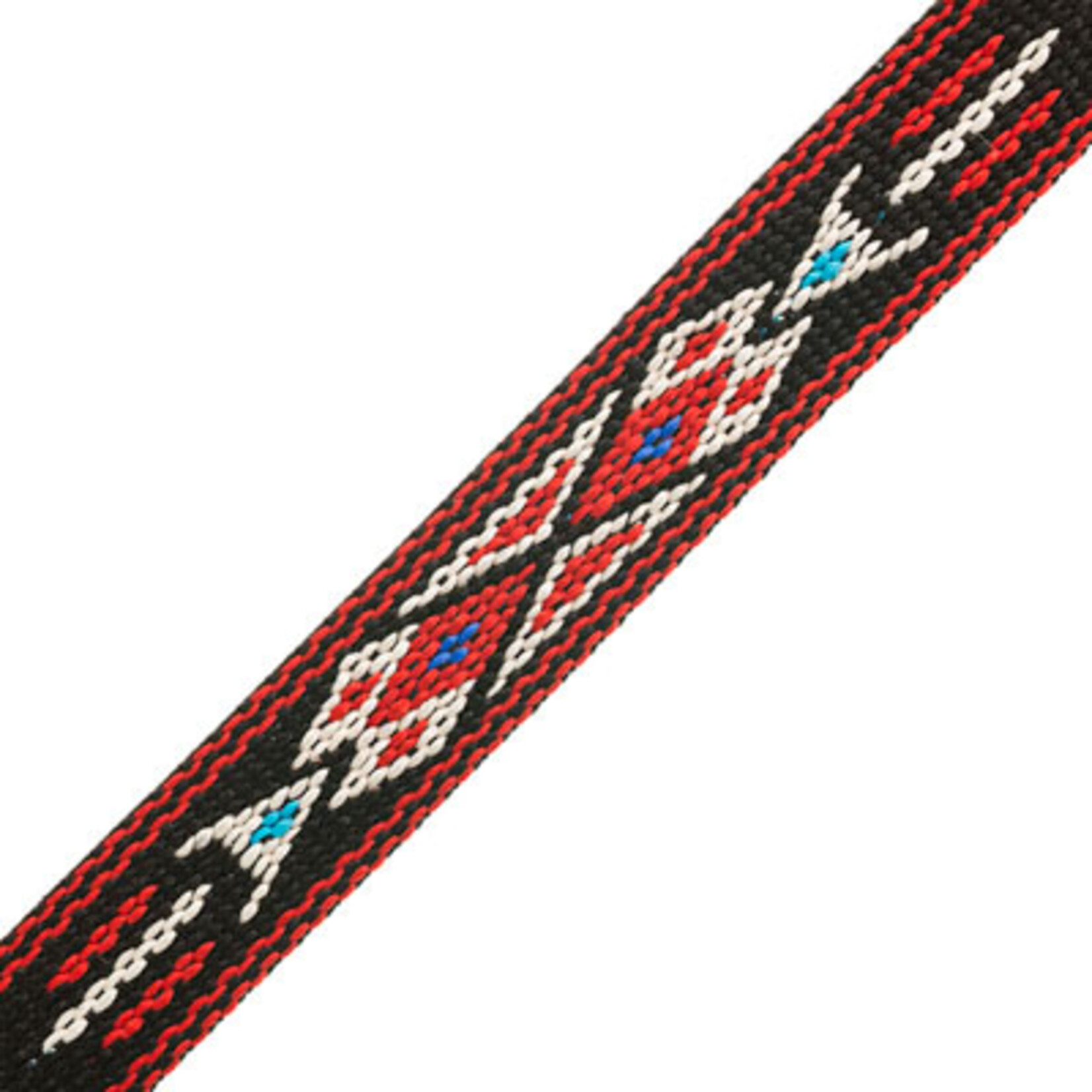Woven Braid-Hitched 5ft 0.75in/19mm Black/Red