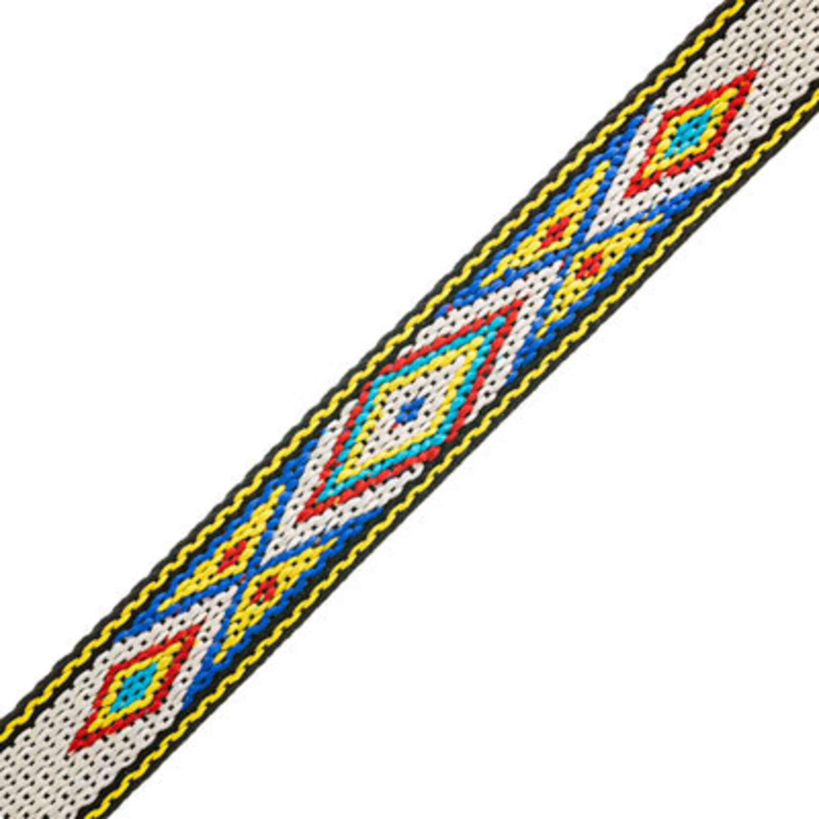 Woven Braid-Hitched 5ft 0.75in/19mm White/Blue