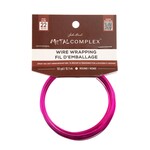 "Metal Complex Colored Copper Wire No- Tarnish Medium 22ga (0.64mm) 30ft (9.144m) Fuchsia"