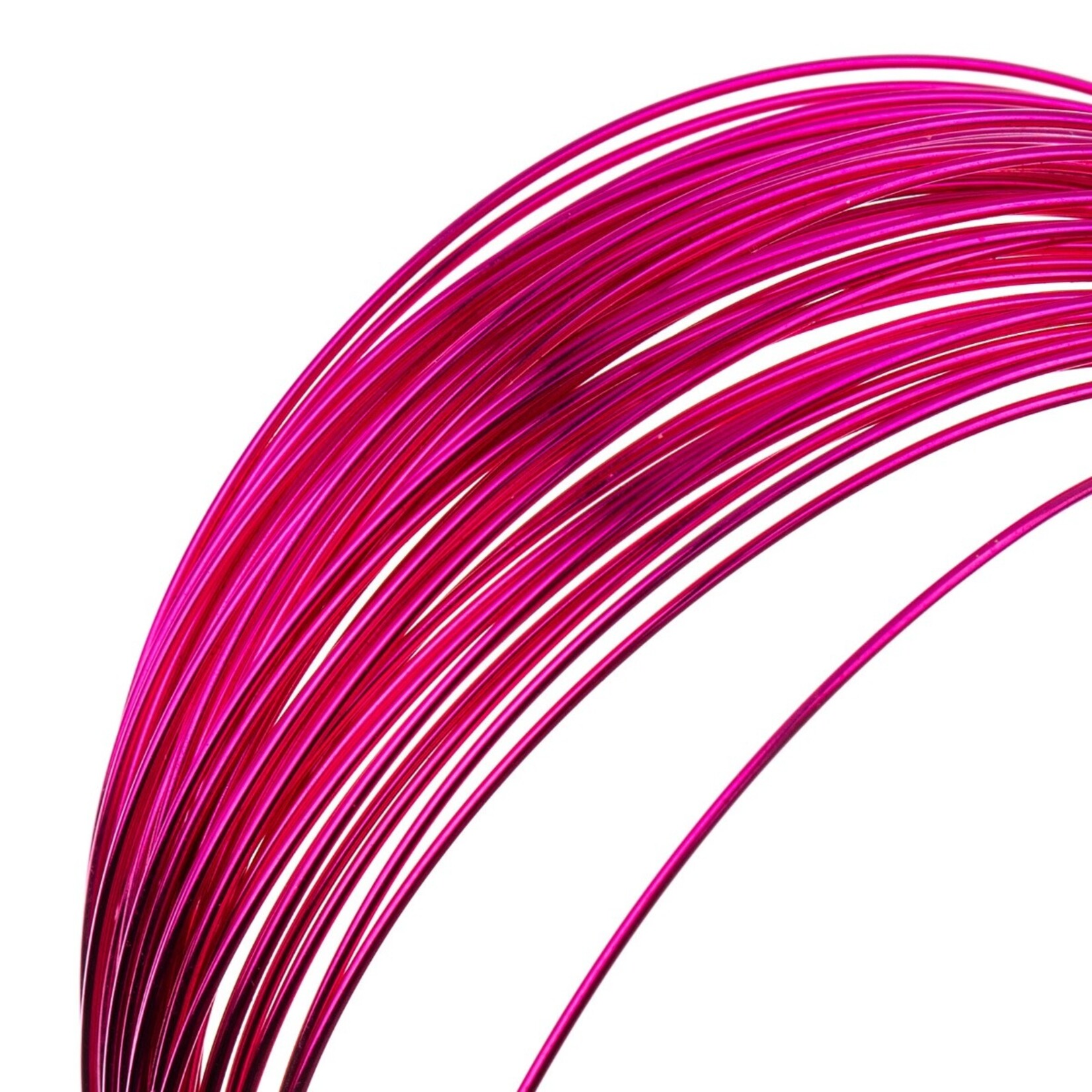 "Metal Complex Colored Copper Wire No- Tarnish Medium 22ga (0.64mm) 30ft (9.144m) Fuchsia"