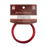 Metal Complex Colored Copper Wire No- Tarnish Medium 22ga (0.64mm) 30ft (9.144m) Red