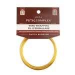 Metal Complex Colored Copper Wire No- Tarnish Medium 22ga (0.64mm) 30ft (9.144m) Yellow"