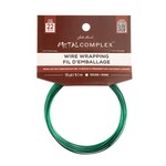 "Metal Complex Colored Copper Wire No- Tarnish Medium 22ga (0.64mm) 30ft (9.144m) Bright Green"