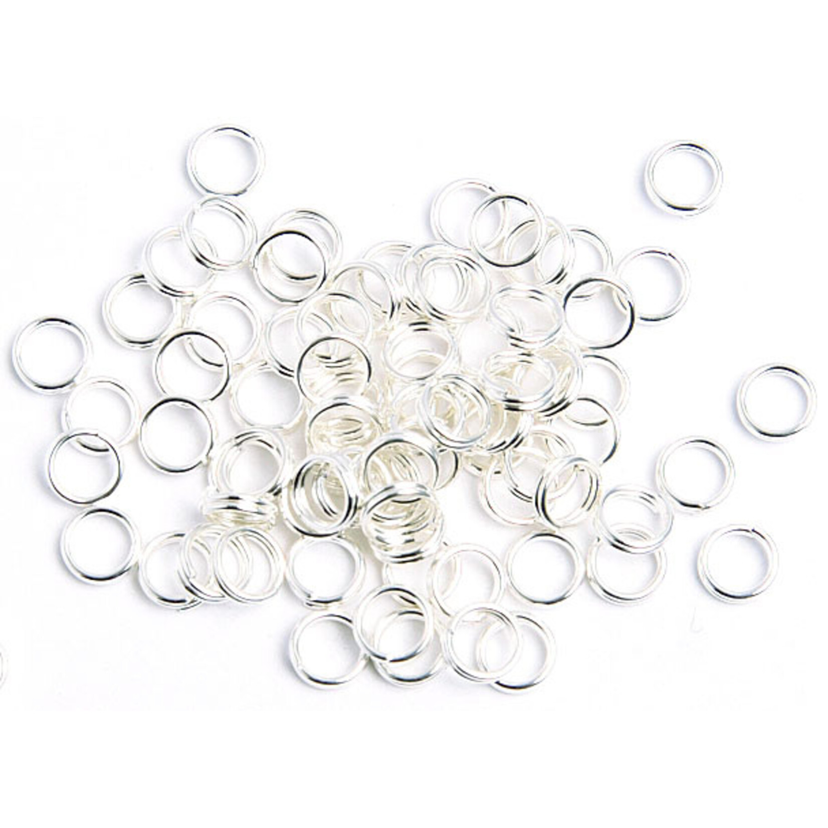 Split Rings 5mm 22ga Silver 24pcs