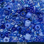 Czech Seed Bead 50g Blue Assorted Mix