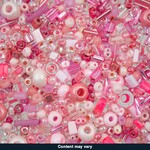 Czech Seed Bead 50g Pink Assorted Mix