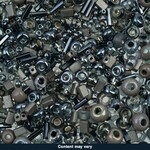 Czech Seed Bead 50g Greys Assorted Mix