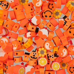 Craft Beads Clay Mix Shapes120pcs Orange