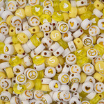 Craft Beads Mix Discs/Square 72g (apx 500pcs) Yellow