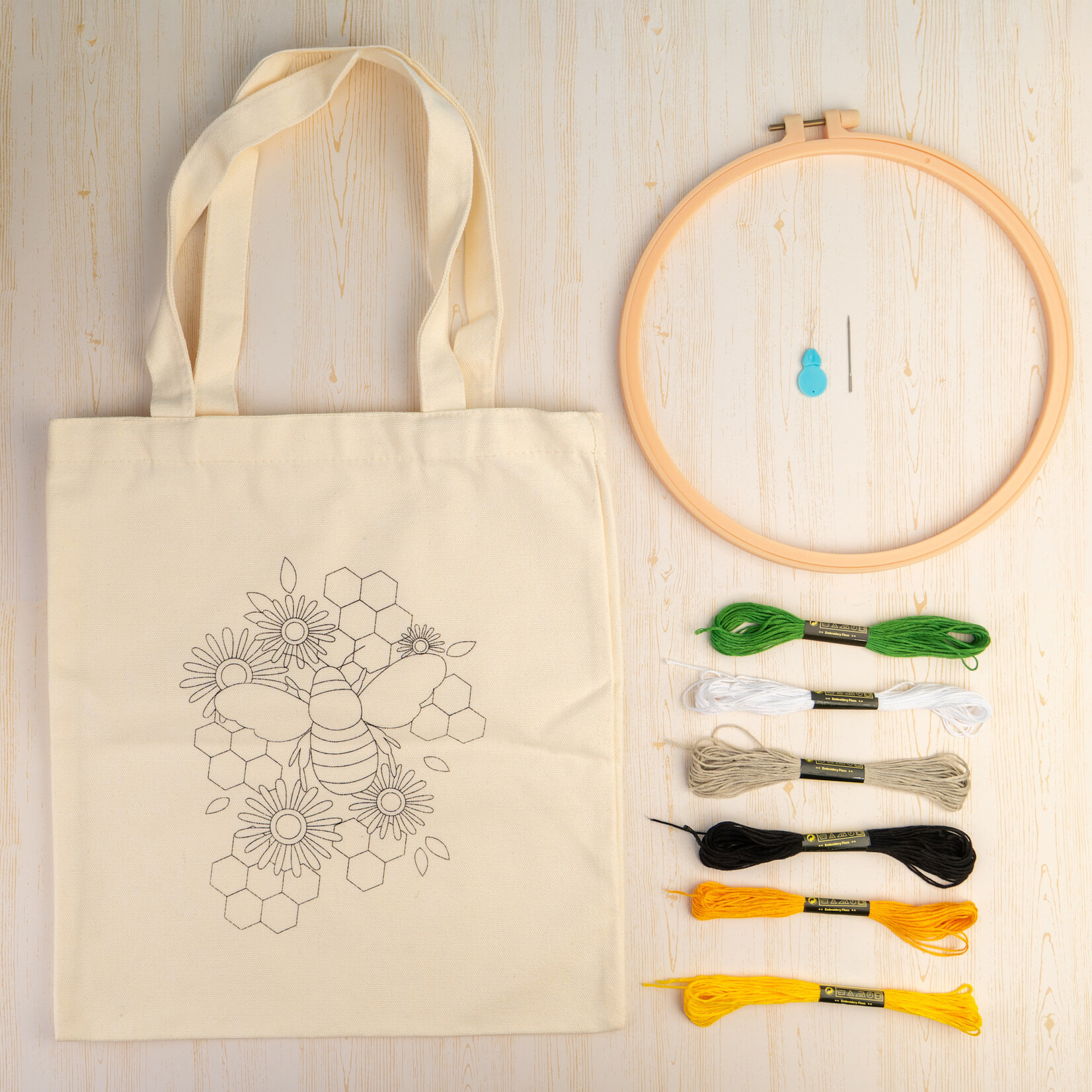 Embroidered Bag - DIY Kit 11pcs Multicolor