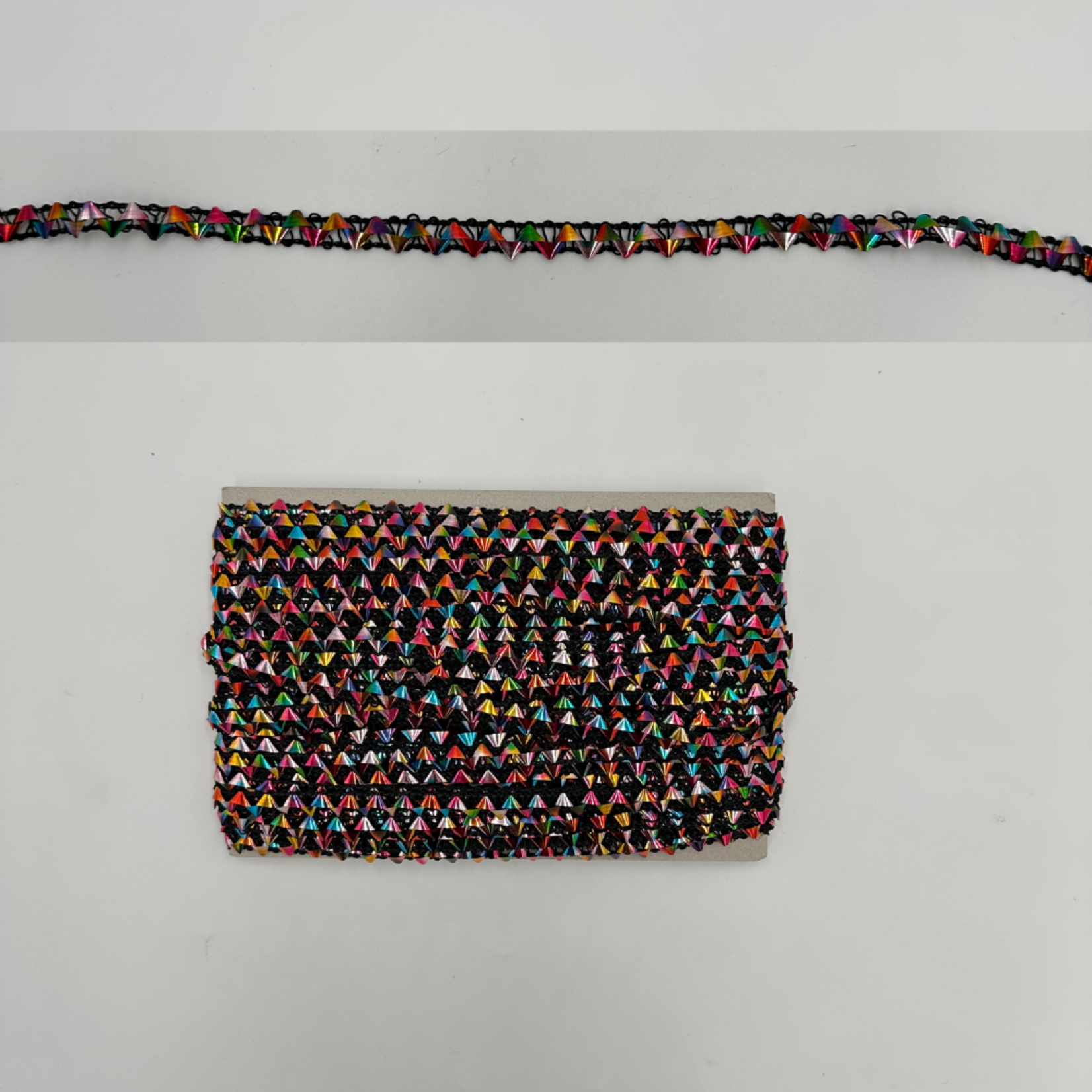 Metallic Trim - Single Braid .25in Dark Rainbow