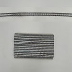 Metallic Trim - Single Box .5in Silver/Black Hologram