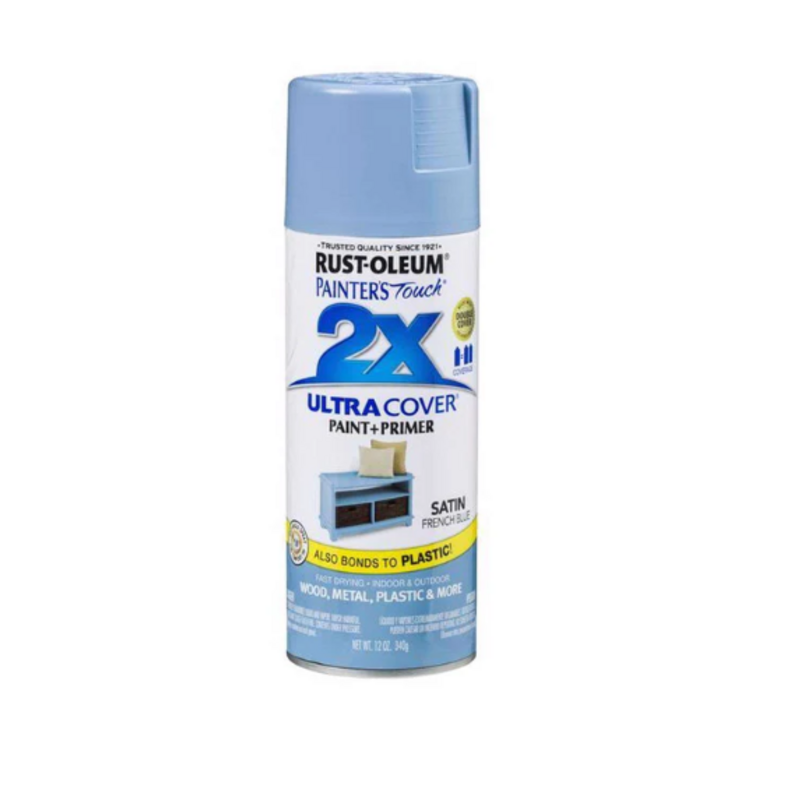 Rustoleum 2X Ultra Cover Satin Spray Paint 12oz - French Blue