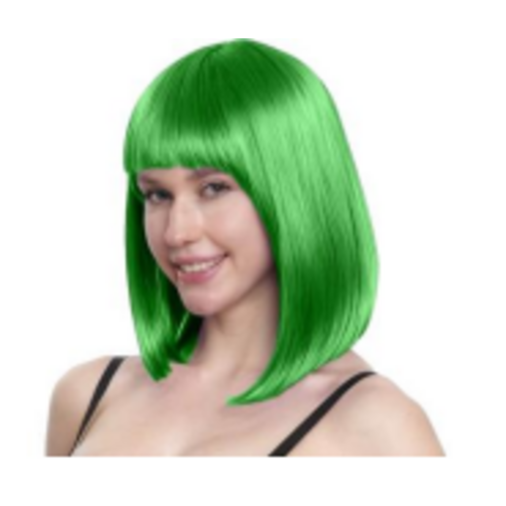 Green Long Bob Wig