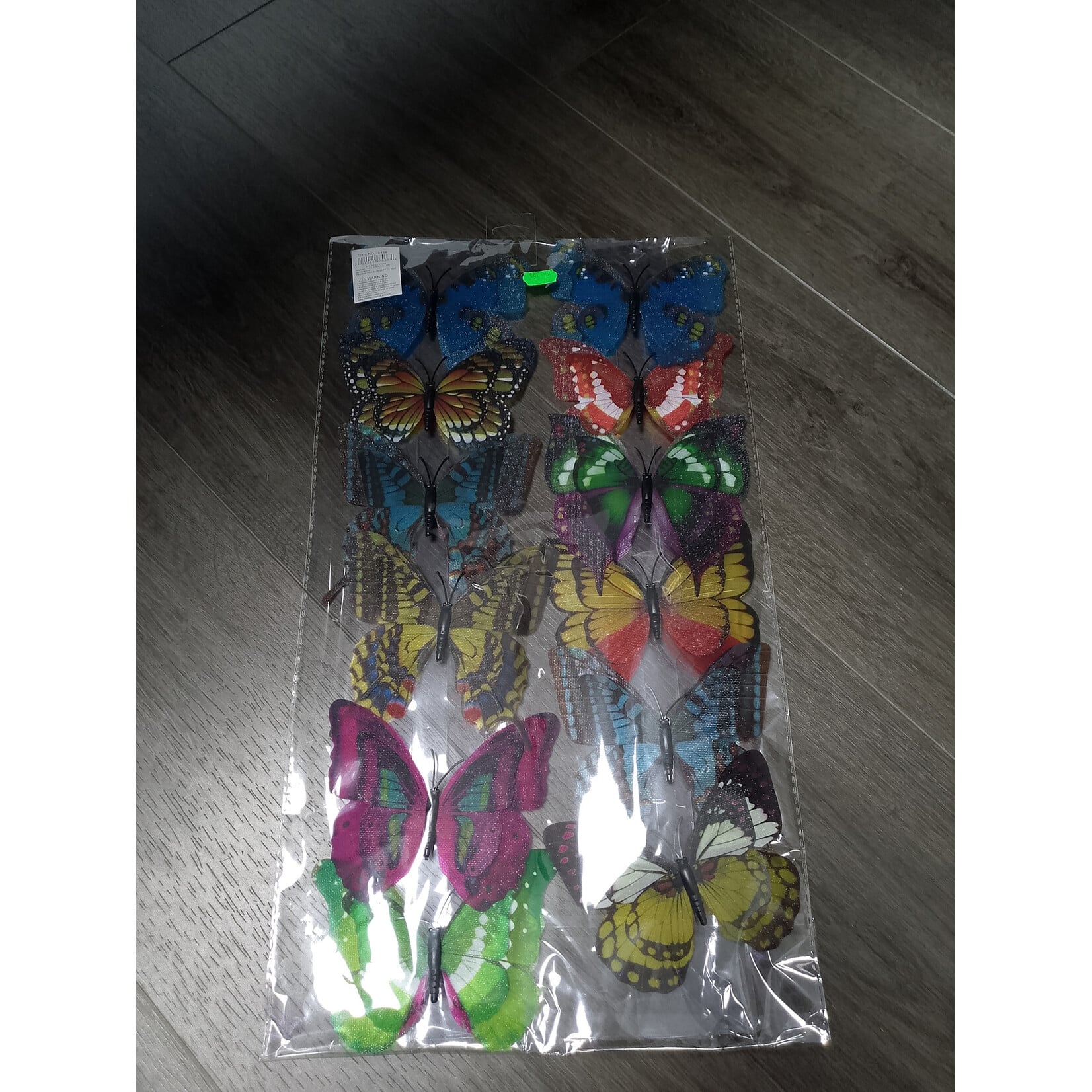 12PC 4.7X3.5IN DIY BUTTERFLY