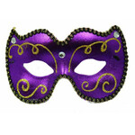 Purple & Gold Masquerade Mask