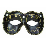 Black & Gold Masquerade Mask