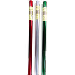 30"x60" CELLO BASKET WRAP ROLL; CLEAR/RED/GRN AST