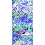 POLYESTER DIGITAL SPANDEX 58-60 #10 GRN BLUE LAV/SILVER