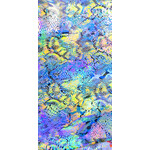POLYESTER DIGITAL SPANDEX 58-60 #8 SKY-PEACH-LIME/SILVER