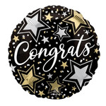 18" MYLAR BALLOON PKG - CONGRATS STARS