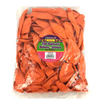 100CT 12"HELIUM PREMIUM BULK BALLOONS; ORANGE