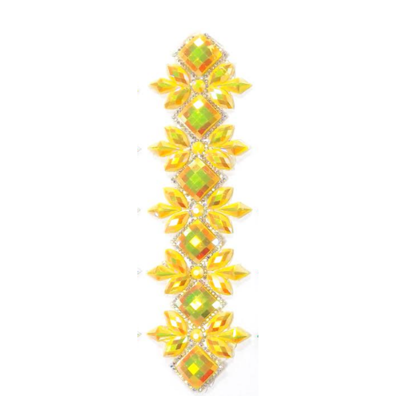Rhinestone Trimming Design #1 - Yellow AB