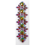 Rhinestone Trimming Design #1 - Red AB