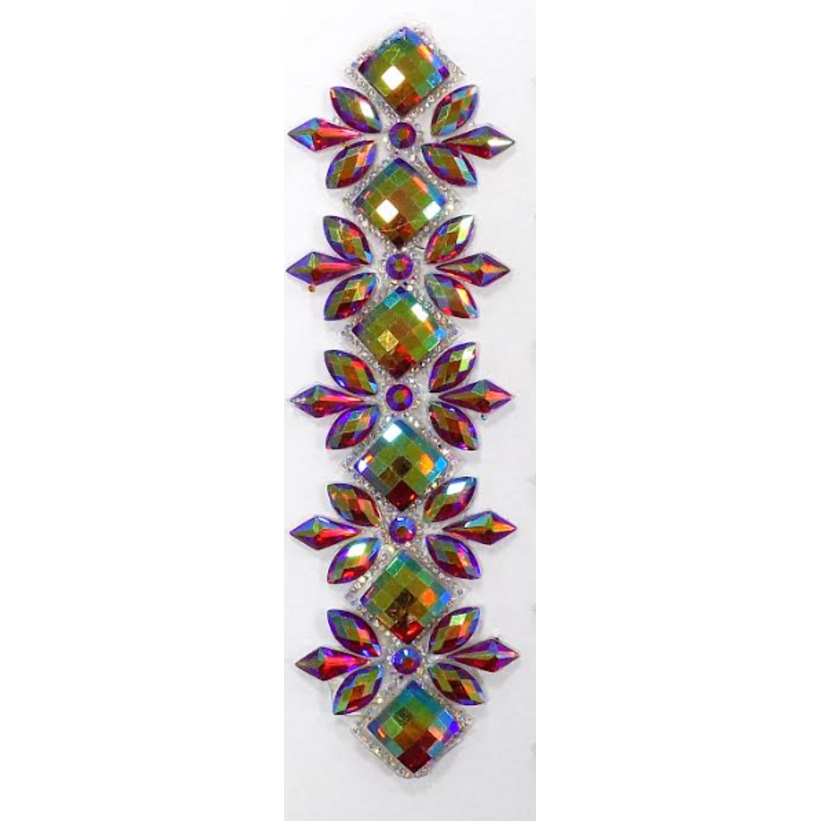 Rhinestone Trimming Design #1 - Red AB