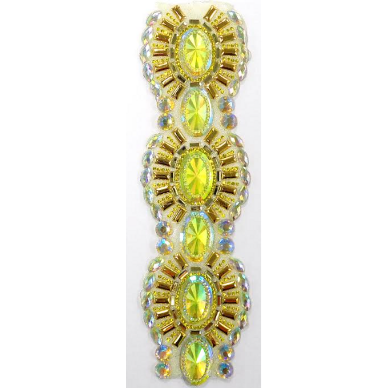 Rhinestone Trimming Design #6 - Yellow AB