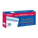 BAZIC #10 Self-Seal Security Envelopes (30/Pack)