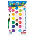 BAZIC 0.17 FL OZ (5 mL) 18 Color Kid's Paint w/  Brush