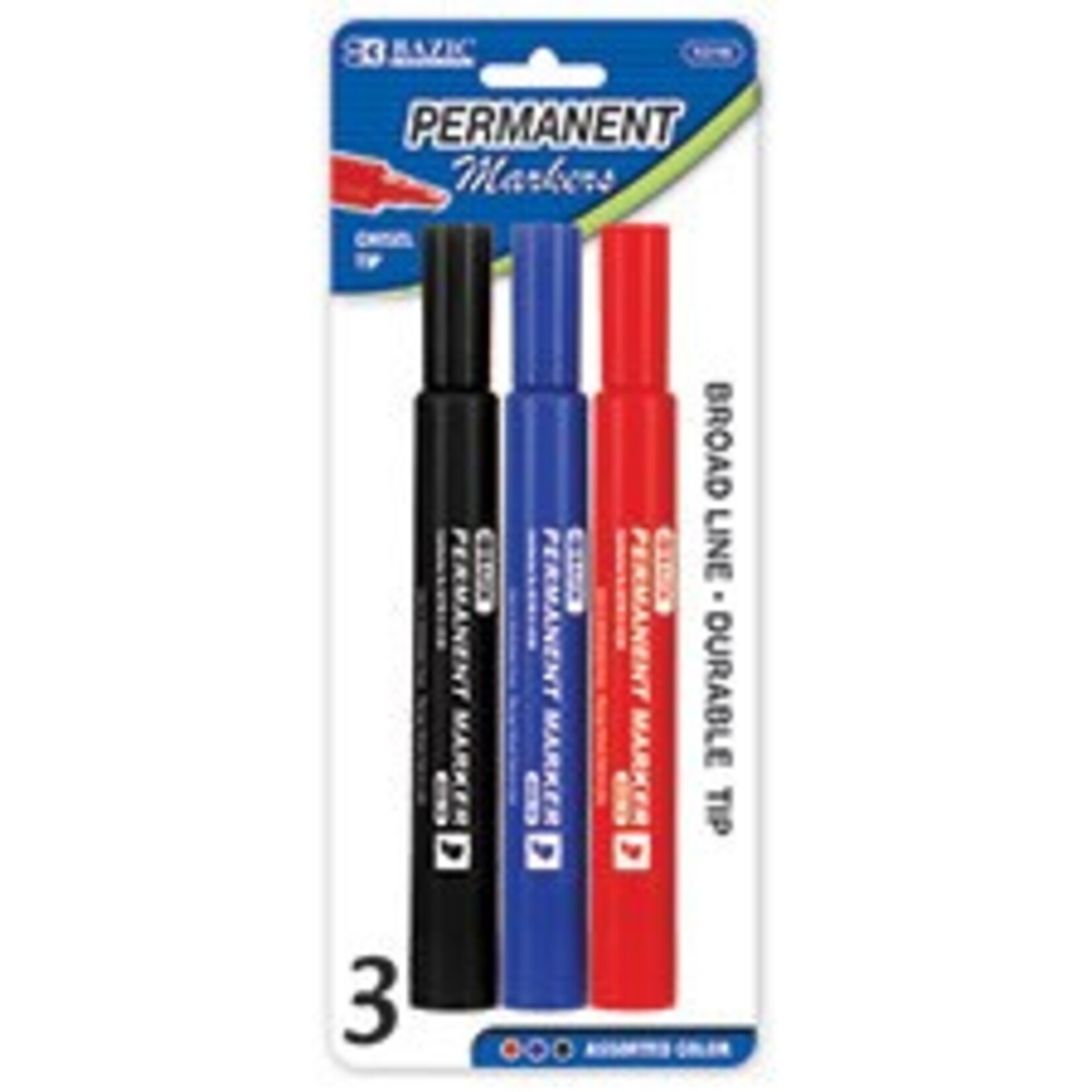 Asst. Color Chisel Tip Jumbo Permanent Marker