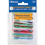 Jumbo (50Mm) Color Paper Clips (100/Pk)
