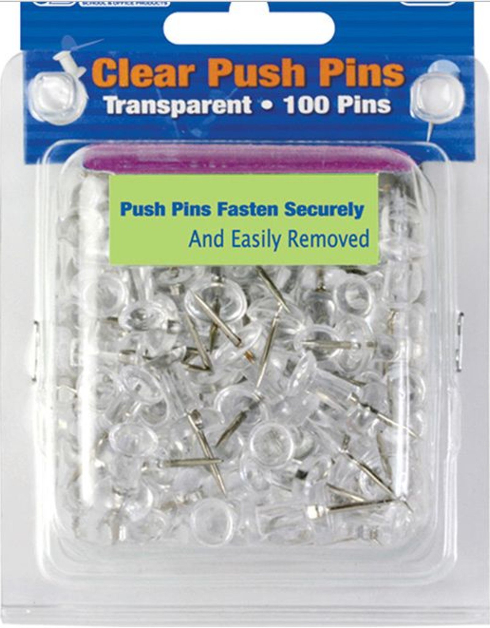 transparent push pins