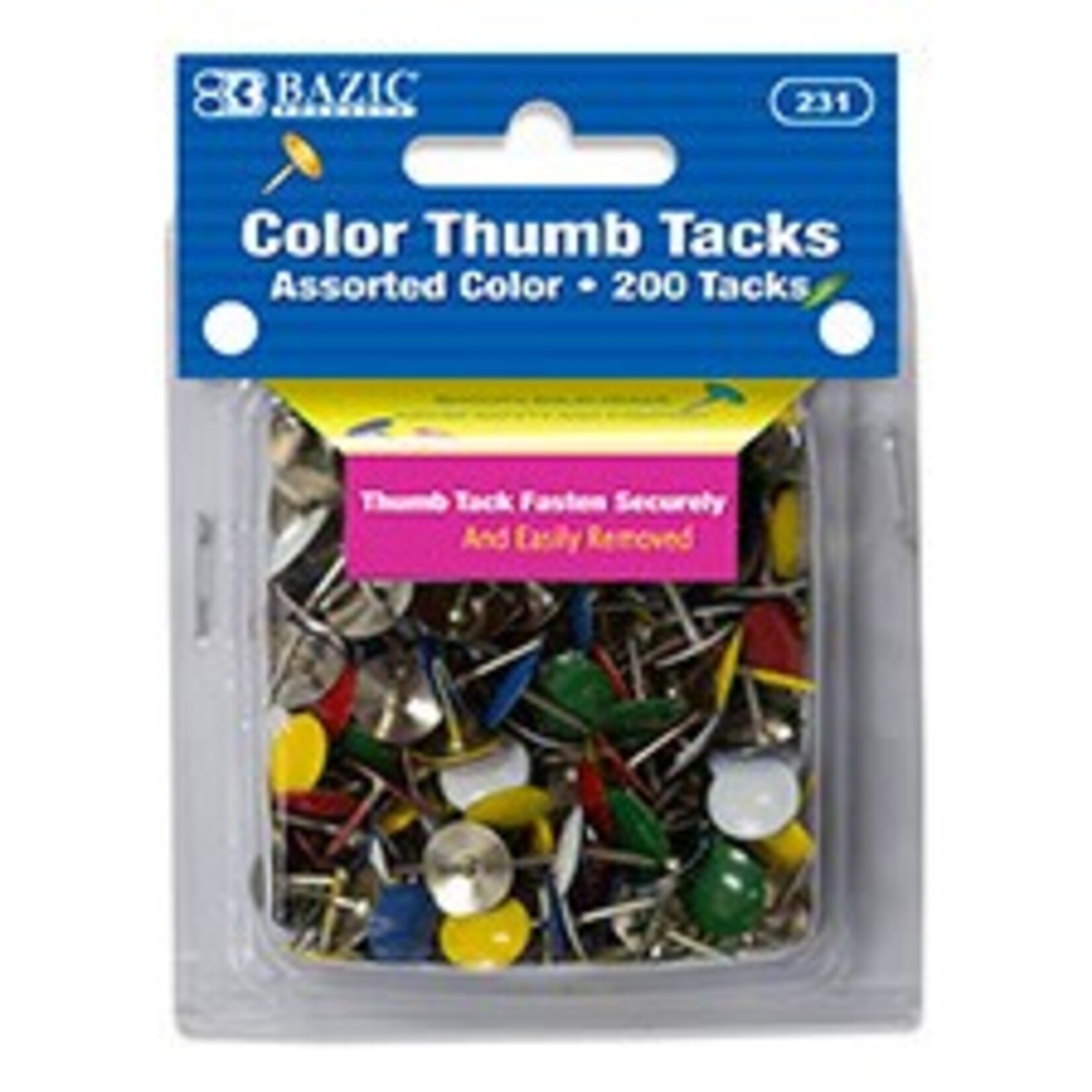 Assorted Color Thumb Tack (200/Pack)