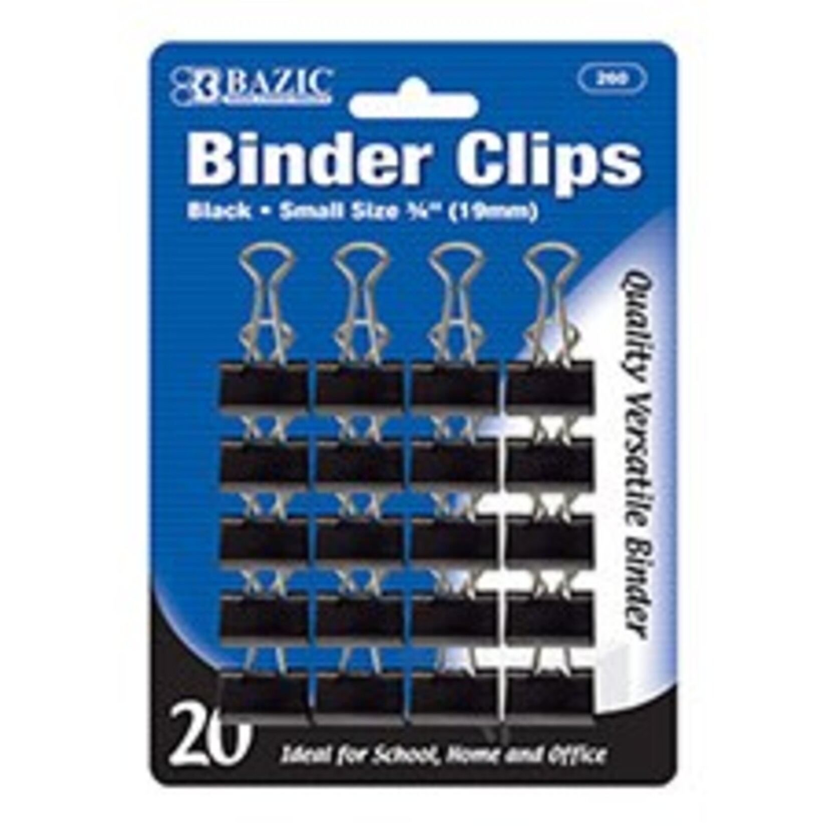 Small 3/4" (19Mm) Black Binder Clip