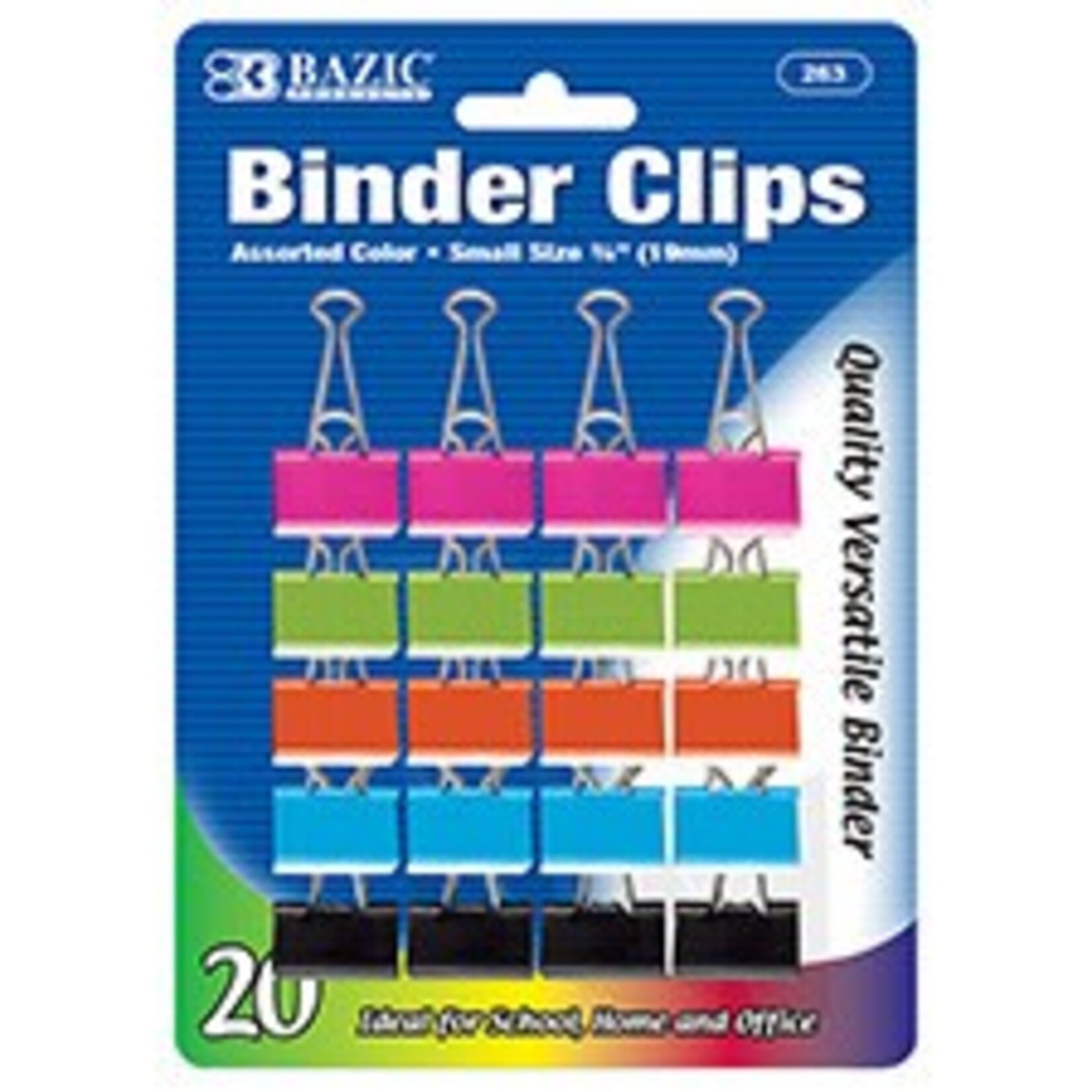 Small 3/4" (19Mm) Assorted Binder Clip